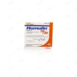 Humulin 70/30 Injection 100Iu/Ml Cartridges (1 Box = 5 Cartridges ...